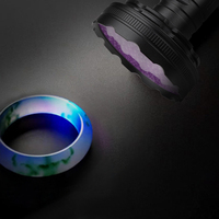 Lampe de poche UV Super lumineuse 395, torche UV LED 128, détecteur Ultraviolet, lampe de poche pour l'urine de chien, les taches d'animaux de compagnie ou les punaises de lit