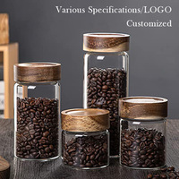 Pot à épices à vis avec couvercle en bois, style vietnamien, taille personnalisée, couvercle de stockage en bois, pot de maçon, couvercle en bois