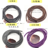 Corde de protection de câble de données de téléphone portable Corde de protection de câble de données tricolore de 1.4m Ressort de protection de câble de casque 3 en 1