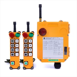 Telecomando per gru a 1 velocità a 8 canali F24-8S Telecrane con 2 trasmettitori e 1 ricevitore 36V 220V 380V