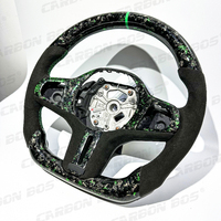 Volant sport en fibre de carbone forgée verte, vente directe d'usine, compatible avec BMW G20 G21 G22 G23 G26 G80 G81 M4 M5