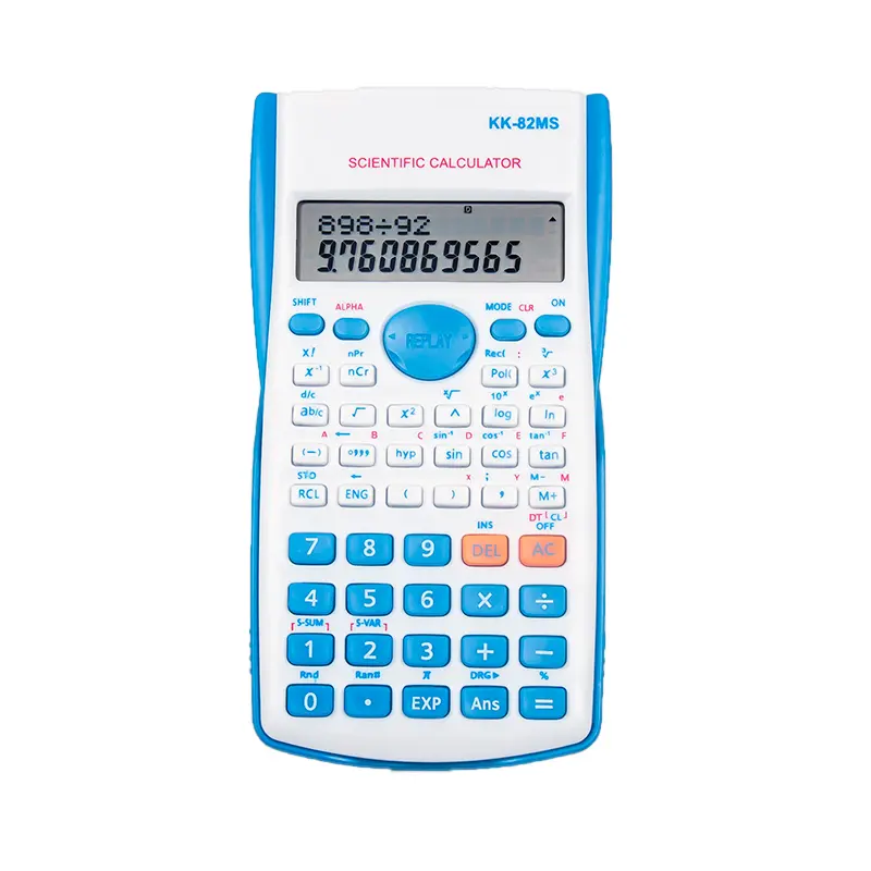 Calculadora científica multifuncional para exame de negócios, calculadora eletrônica de 82 ms, artigos de papelaria