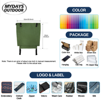 Tablier de jardinage Mydays personnalisé avec logo, tablier de récolte en toile robuste pour jardinier et ouvrier de verger