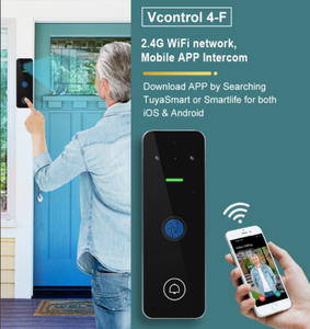 OEM Metal Smart Doorbell Camera Tuya WiFi <strong>Video</strong> <strong>Intercom</strong> Access Control with <strong>Fingerprint</strong> EM Card for Door Lock <strong>System</strong> - Product Image 2