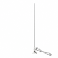 Antenne marine omnidirectionnelle FRP VHF 156-163 MHz 1,5 m 3,5 dBi avec support radio marin pour communication navale et de yacht