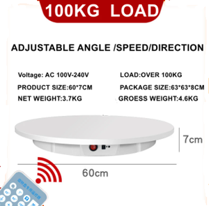 60cm левый и правый поворот на фотографии модели дисплей семафорного диска видео проигрыватель вращающийся фото платформа 3D сканирования - Product Image 6