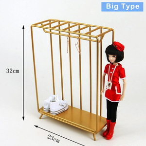 <span class=keywords><strong>Étagère</strong></span> <span class=keywords><strong>de</strong></span> <span class=keywords><strong>rangement</strong></span> pliable pour vêtements <span class=keywords><strong>de</strong></span> poupée BJD, <span class=keywords><strong>mini</strong></span> placard en métal, organisateur <span class=keywords><strong>de</strong></span> vêtements pour animaux <span class=keywords><strong>de</strong></span> compagnie, <span class=keywords><strong>étagère</strong></span> suspendue pour la chambre à coucher, utilisation dans la garde-robe - Product Image 3