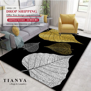 <span class=keywords><strong>Tapis</strong></span> de haute qualité à motif floral pour salon, meubles, polyester pour adultes, rectangle, fabriqué à la machine, décoration intérieure - Product Image 1