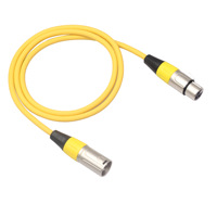 Kabel Audio Konsol Pencampur Mikrofon XLR 3-Pin Male-to-Female Berlapis Tembaga Murni dengan Cangkang Paduan Seng Khusus dan Pelindung Ganda Berlapis PVC