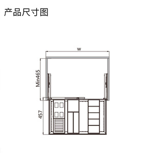 Organisateur de bijoux à tiroirs LED Cooper 600 mm en aluminium avec rails coulissants et paniers à niveaux pour le rangement des bijoux - Product Image 4