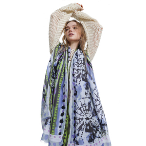 Impresión digital de alta calidad, diseño personalizado, bufanda de poliéster, patrón de puntos, bufanda, diseño propio, pañuelo para la cabeza - Product Image 3