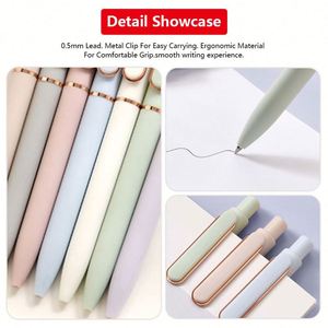 Bolígrafos de Gel de 0.5mm con Colores Macaron, Lindos y Personalizados con Logotipo, Juego de 5 Piezas, Bolígrafos de Gel Creativos con Diseño de Caramelo, Venta al Por Mayor - Product Image 4