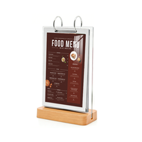 Support de calendrier en acrylique sur base en bois, moderne, durable et portable, idéal pour les fournitures de bureau et les cadeaux du Nouvel An – Vente en gros usine, personnalisable