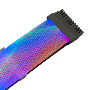 Cable de Extensión de Alimentación <span class=keywords><strong>RGB</strong></span> para Placa Base ATX de <span class=keywords><strong>24</strong></span> Pines para Caja de Ordenador para Juegos (Fuente de Alimentación de <span class=keywords><strong>24</strong></span> Pines) - Product Image 4