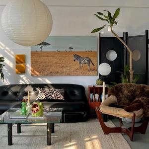 Sofá Puff con Diseño Acolchado, Relleno Suave, Patrón Artístico, para Adultos - Product Image 3