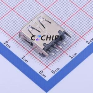 916-252A2022Y10200 USB Connector Through hole Component (THT) Connector Type-A USB 2.0 Female Through Hole - Product Image 2