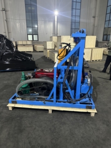 Machine de forage de puits <span class=keywords><strong>hydraulique</strong></span> diesel sur roues de 25 CV avec tige de forage et trépan - Product Image 6