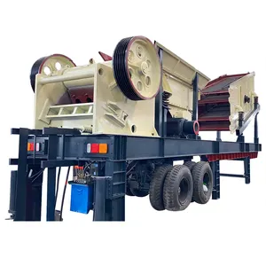 Máquina de quebra de pedra triturador de pedra móvel planta de trituração e triagem