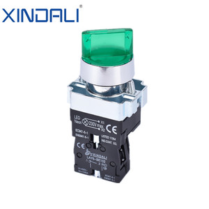 Interruptor de botón pulsador XB2, interruptor de selección giratorio de 2 posiciones momentáneo con bloqueo de luz autoblocante 220V 380V 24V - Product Image 4