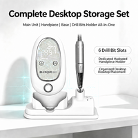 Perceuse à ongles rechargeable 45000 tr/min, qualité professionnelle, pour manucure et pédicure, personnalisable avec logo, OEM ODM, vente en gros