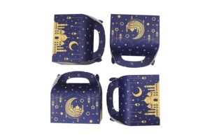 24 Cajas de Regalo de Papel para Ramadán y Eid, Cajas de Regalo Muslin Mubarak, Cajas Plegables para Dulces y Regalos de Eid Mubarak - Product Image 4