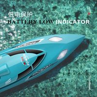 Barco RC de Alta Velocidad con Sistema de Refrigeración por Agua, Modelo de Yate de Carreras con Control Remoto, Lancha Eléctrica RC de Juguete para Adultos