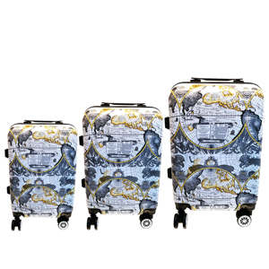 Ensemble de 3 valises de <span class=keywords><strong>voyage</strong></span> personnalisées pour PC, bagage à main 20 pouces, coque rigide, roulettes pivotantes, serrure sécurisée, <span class=keywords><strong>valise</strong></span> légère - Product Image 1