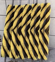Système de nettoyage de bande transporteuse électrique à brosse à rouleaux en nylon, nettoyeur motorisé, largeur de bande personnalisée, brosse industrielle pour usine minière