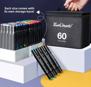 قلم تحديد جرافيكي مطلوب للفنان 60 لونًا تصميم للرسوم المتحركة للتلوين والتمييز - Product Image 4