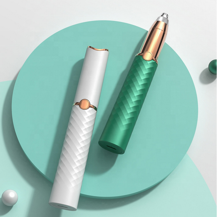 2021 новейшие инструменты для красоты безболезненные женские перезаряжаемые мини бритва для бровей СИД Электрический триммер для бровей для удаления волос на лице