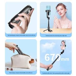 Nieuwe K25 Mini Selfie Stick Universele Statief Voor Mobiele Telefoons Draagbare Reizen Vlog Live Streaming Camera Selfie Met Led Licht - Product Image 5