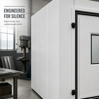 Porte acoustique extérieure en fer sur mesure, isolation phonique, design écologique, directement de l'usine, pour projet de contrôle du bruit industriel