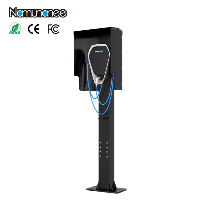 Vertical EV Charger Enclosure Protection Box Heavy-Duty Cold Rolled Steel Construction IP54 Metal Electrical Junction Enclosure