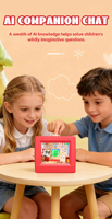 Q15 AI Mini Sticker Printer Toy, Pembuat Stiker Thermal Tanpa Tinta Portabel yang Dapat Dikendalikan Suara untuk Anak-anak, Kreasi Seni DIY