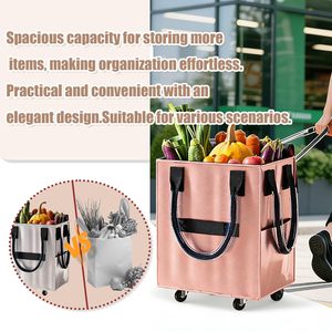 Factory Direct Sales Portable Shopping Bag High Quality Multi Use Functional Carts <b>Cooler</b> Bag Market Shopping Trolley - Product Image 6
