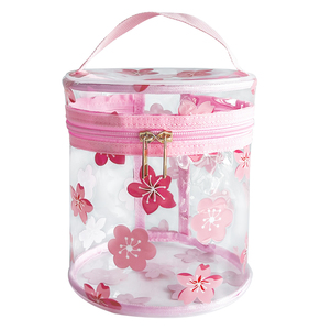 American Delivery PVC Cosmetic <strong>Bag</strong> with Zipper Handles Waterproof Flower Pattern Makeup <strong>Bag</strong> <strong>Accessory</strong> Fashionable Practical - Product Image 1