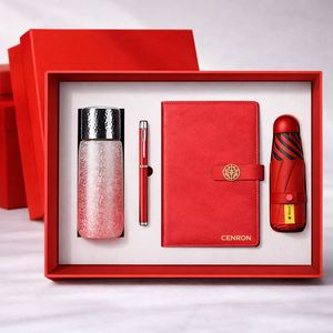 Set de Regalo Empresarial Moderno con Termo, Cuaderno, Bolígrafo y Paraguas para Promoción de Oficina - Product Image 4