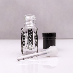 Arabische nachfüllbare Parfüm flasche leere Tola Flasche Gold schwarz Druck Attar Flasche - Product Image 5