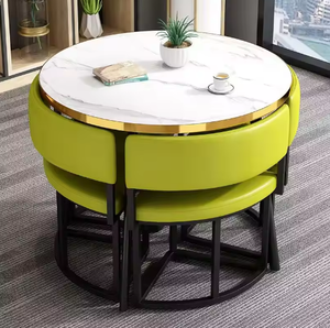 Hiện Đại Bền 4-Chỗ Ngồi Bàn Ăn Đặt Vuông Bán Buôn Nhà Máy Giá Cho Đồ Nội Thất Nhà Bao Gồm Phòng Ăn Bàn Ghế - Product Image 3