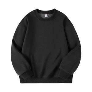 Sudadera con Capucha Personalizada de 420 g, Sudadera de Cuello Redondo para Hombre, Hombros Caídos, Color Sólido, Logotipo Impreso, Estilo Urbano, Peso Pesado - Product Image 2