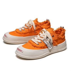 2026 Spring Trendy Men's Shoes Casual Lace-up Fashion <b>Canvas</b> New Korean Version Thick Sole for Men - Product Image 5