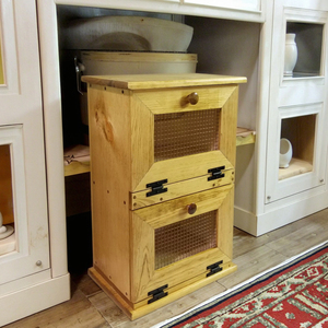 OEMレトロスタイル装飾オニオンビン食料品セクション付きフルーツ野菜収納スタンドとボウル家庭用野菜収納 - Product Image 5