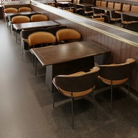 Mobilier de restauration OEM ODM : Ensemble modulaire de sièges pour café, cafétéria, bar, fauteuils, mobilier commercial pour restaurant, table et chaises de salle à manger