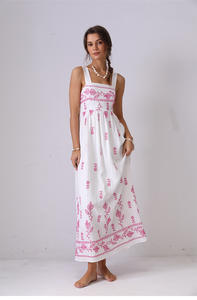 Vestido Largo de Fiesta con Bordado Floral Elegante para Mujer al por Mayor - Product Image 3