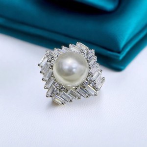 Base de Plata S925 para Joyería Femenina, Accesorio 10614DIY, Base Vacía para Cuentas Redondas de 9-12 mm, para Anillos de Perlas - Product Image 3