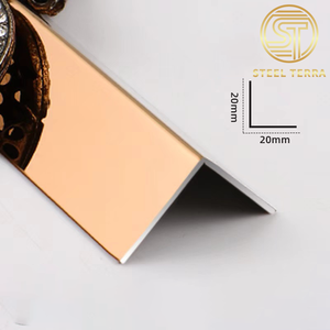 Profilé d'angle en acier inoxydable 304 en forme de L, finition argent, titane, or, pour la <span class=keywords><strong>protection</strong></span> des coins des murs et des sols - Product Image 2