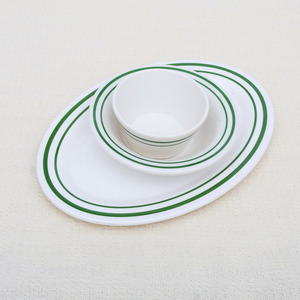 Piatto Ovale A5 in Melamina <span class=keywords><strong>Pine</strong></span> Tree da 9 Pollici, per Ristorante, Piatto Principale, Bistecca, Pesce e Patatine Fritte, Cena, Pranzo, Colazione, Piatto Popolare - Product Image 5