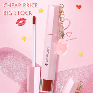 2024 New Style Valentine Season Cosmetic Glitter Shimmer Cute Pink Waterproof Moisturizing Lipstick Matte Red Liquid Lip Gloss