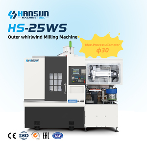เครื่องกลึงซีเอ็นซีแบบแกนเดี่ยว HANSUN ประสิทธิภาพสูง รุ่น Outer Whirlwind Torno สำหรับงานกัดโลหะขนาดกลาง ความแข็งแกร่งสูง 10 - Product Image 1