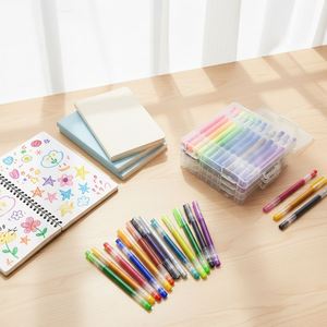 Stylo Gel Promotionnel Professionnel avec Encre Pailletée, Matériau Plastique, Grande Capacité 2,5 Grammes pour le Bureau et l'École - Product Image 4